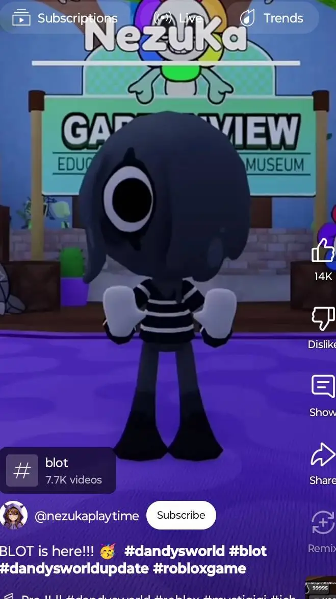 ai character: Blot background