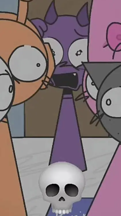 ai character: sprunki.. "shower" background