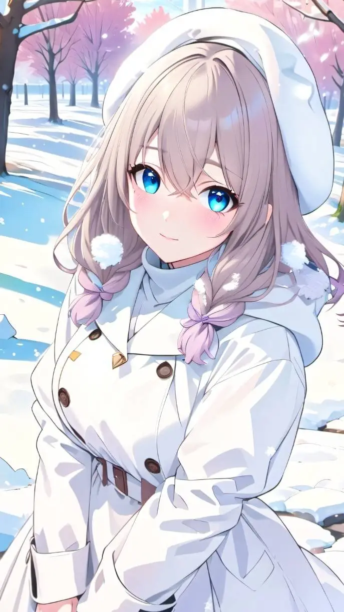 ai character: WINTER background