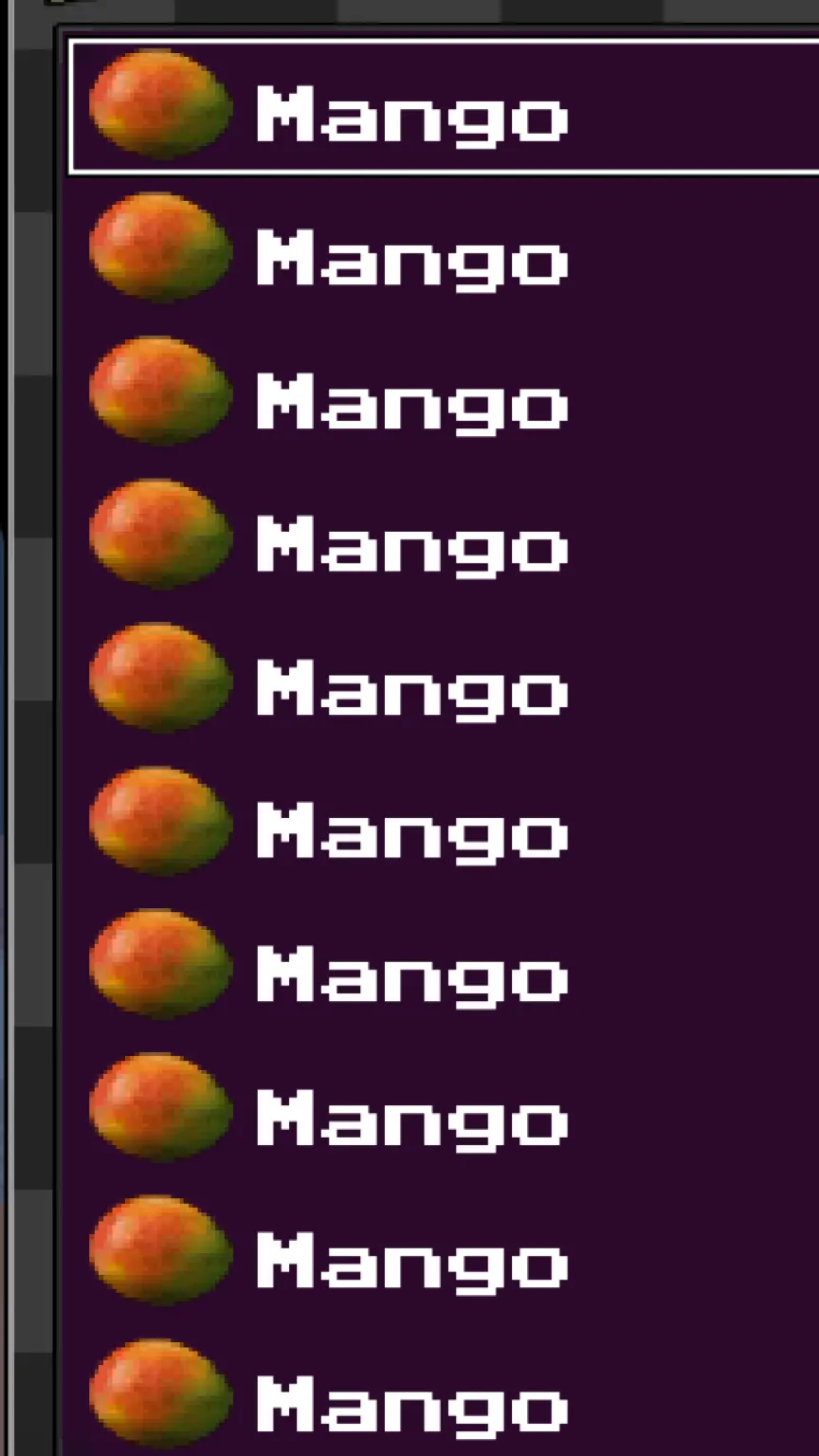 ai character: Mango background