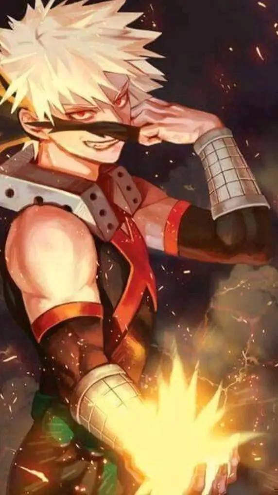 ai character: Katsuki Bakugo  background