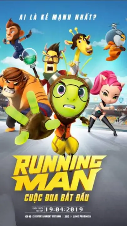 ai character: Running man  background