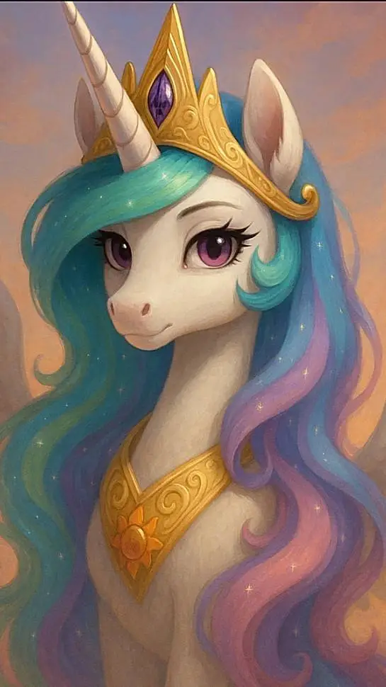 ai character: Princess Celestia background
