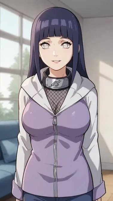 ai character: Hinata Hyuga background