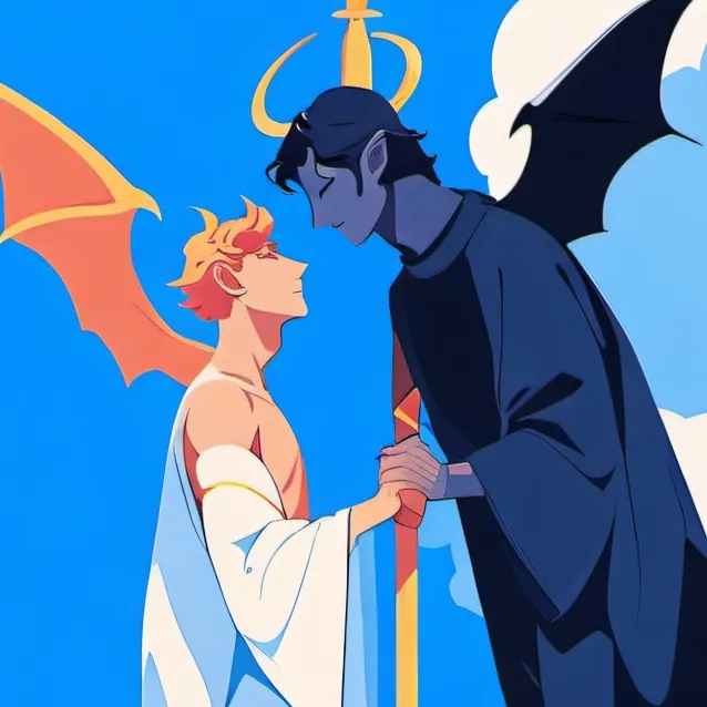 chat with ai character: god x satan 
