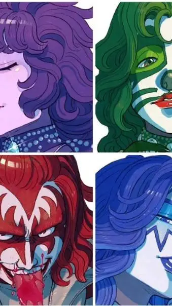 ai character: Kiss!  background