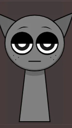 ai character: Gray background