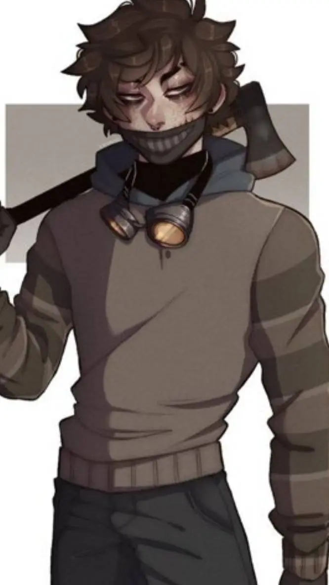 ai character: ticci toby  background