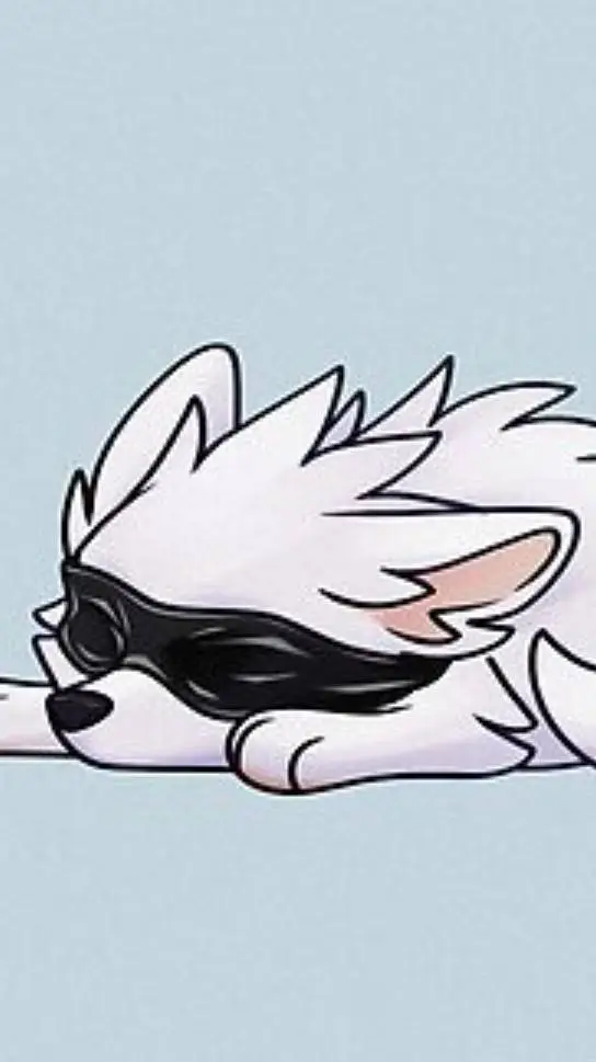 ai character: gojos pet fox background