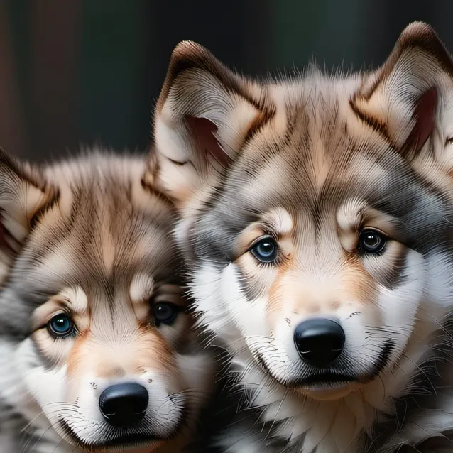 chat with ai character: wolf puppy