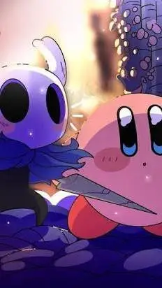 ai character: Hollowtale x Kirby background