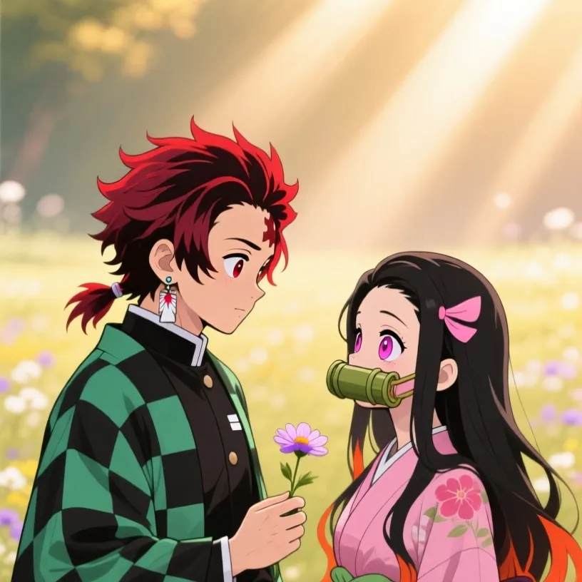 chat with ai character: nezuko And tanjiro