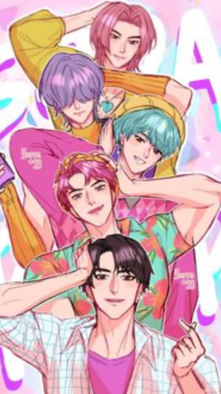 ai character: Saja boy road trip background