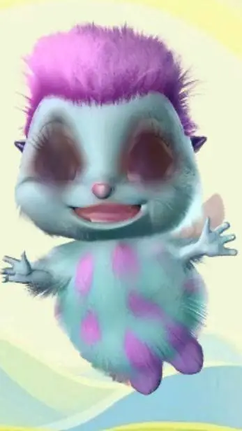 ai character: BIBBLE💜💙 background