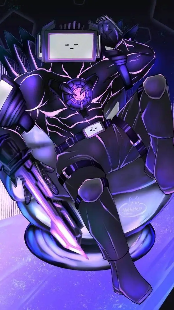 ai character: titan tv man background