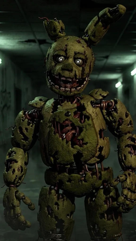 ai character: Springtrap V3 background
