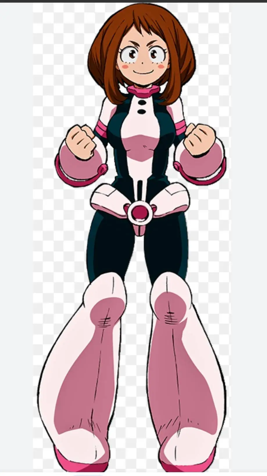 ai character: ochaco uraraka background