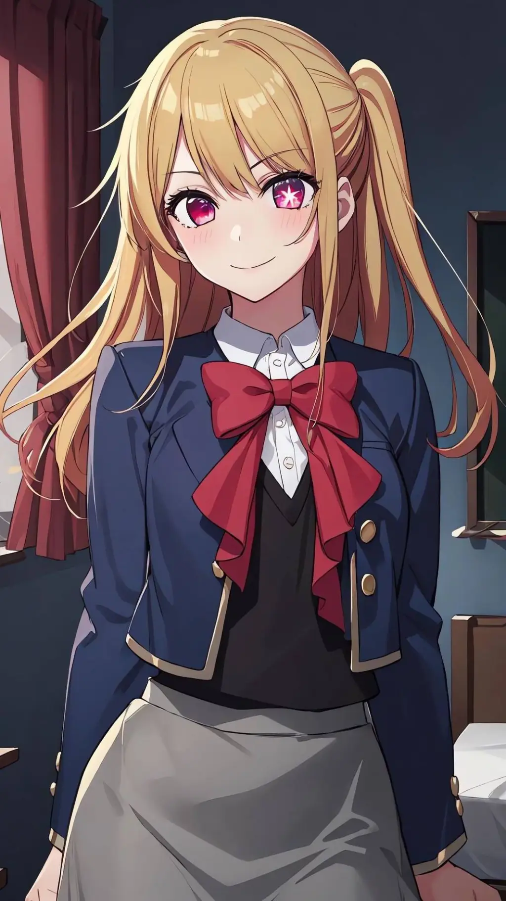 ai character: Ruby Hoshino  background