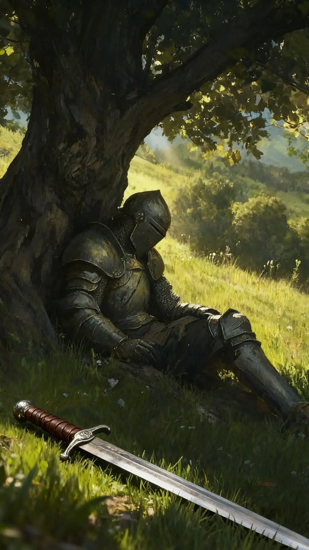 ai character: Knight  background