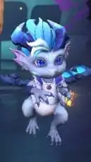 ai character: baby dragen background