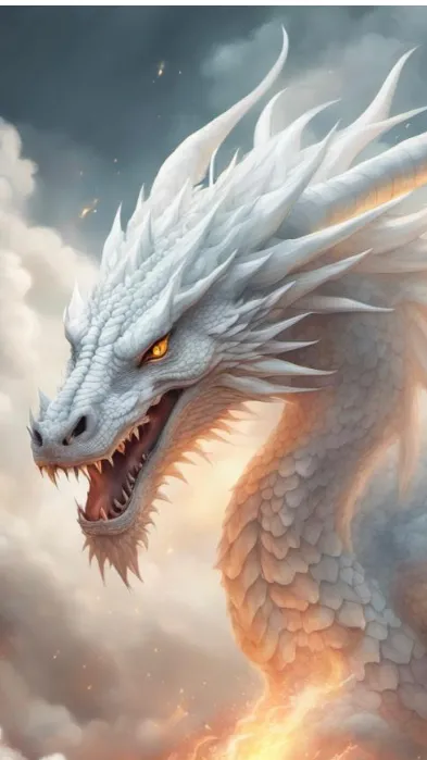 ai character: Angel dragon background