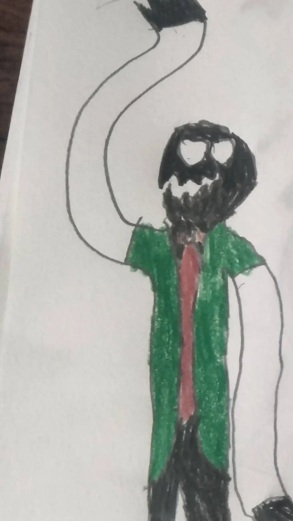 ai character: Shadow creeper Д background
