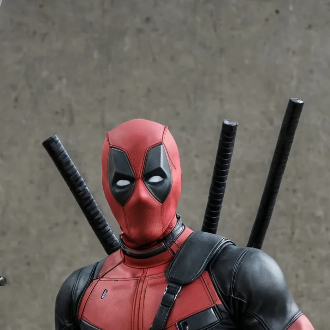 chat with ai character: Deadpool dancing