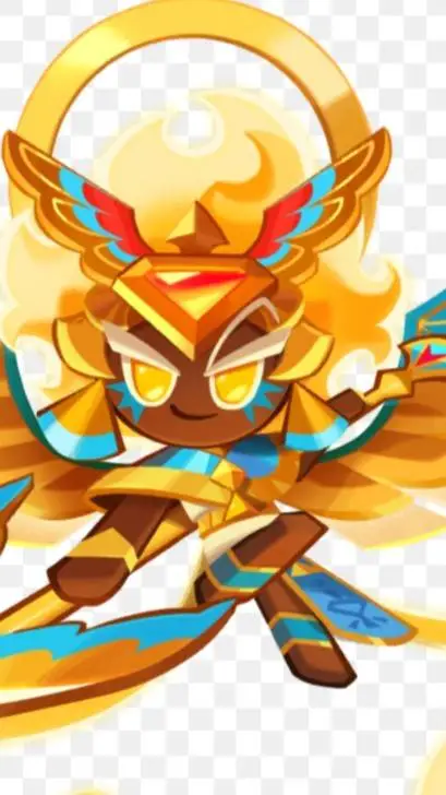 ai character: Golden cheese background