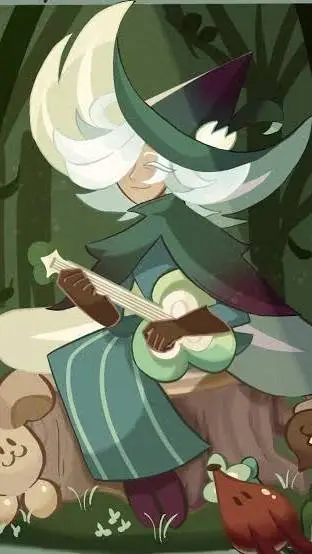 ai character: Clover cookie  background