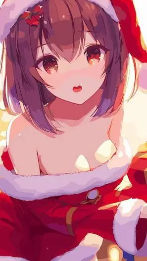 ai character: christmas with mha background