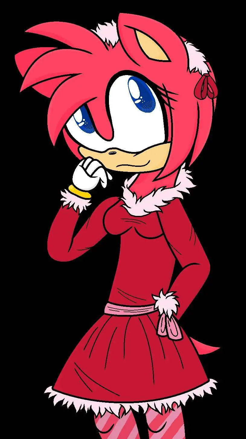 ai character: Amy's christmas background