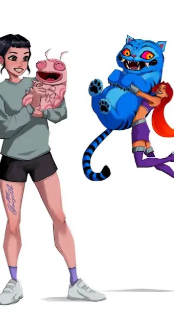 ai character: Kdhmeetsteentitans background