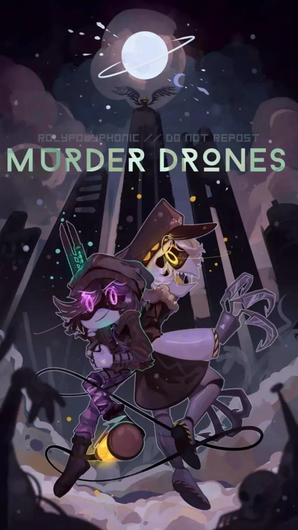 ai character: Murder Drones! background