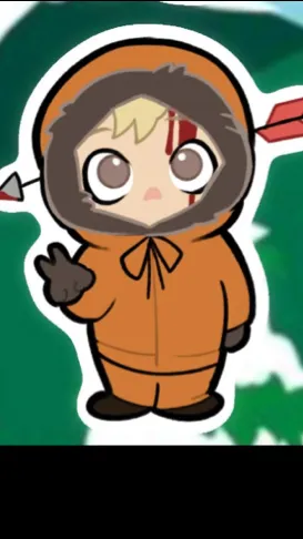 ai character: South Park AMONGUS background