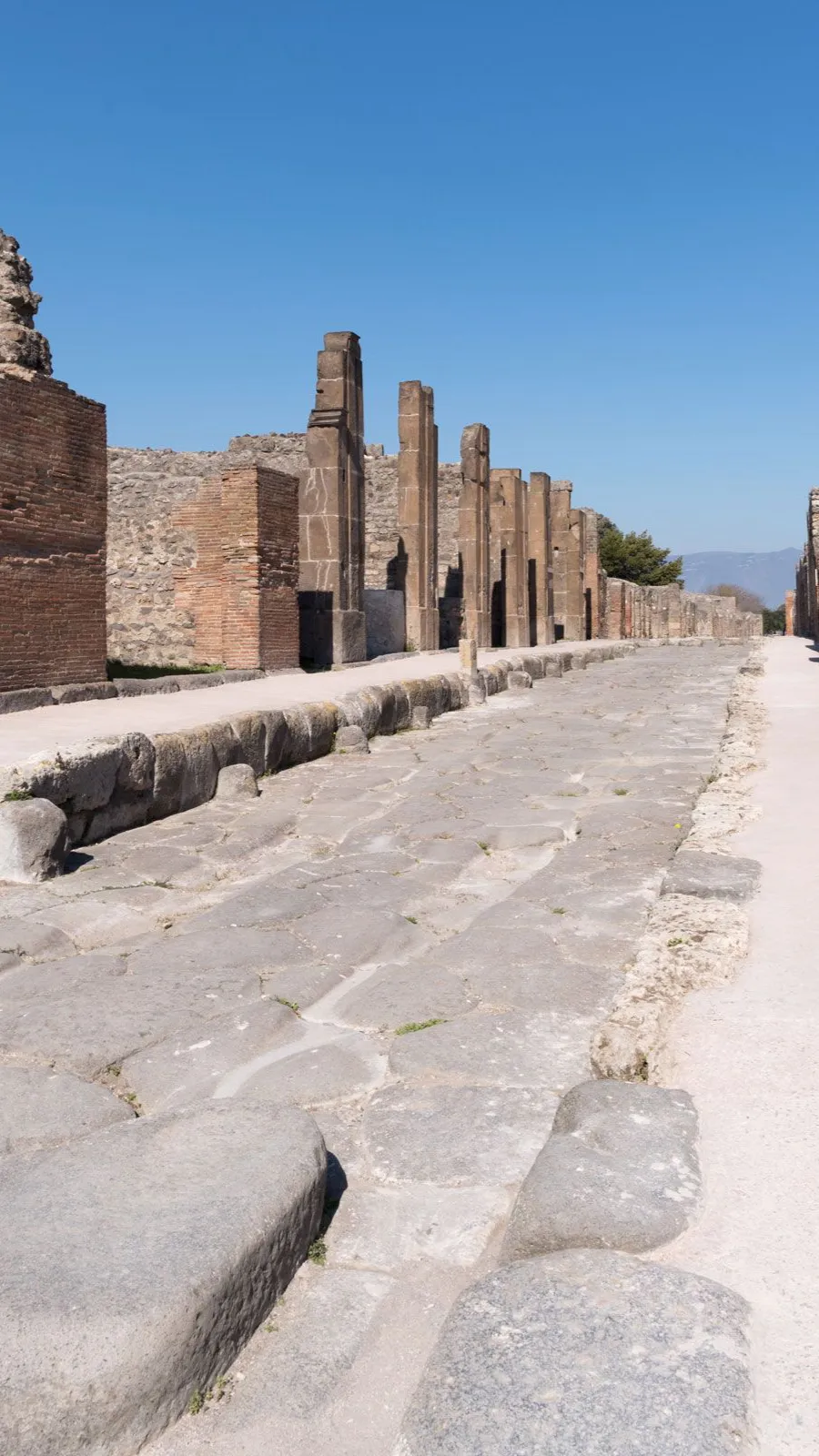 ai character: POMPEII  background