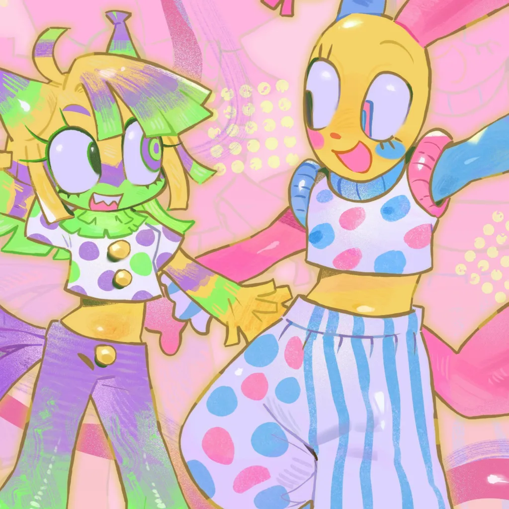 chat with ai character: CIRCUS TRIO!! :DD