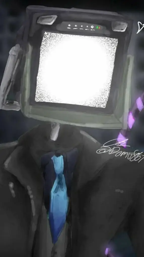 ai character: Large vampire TV background