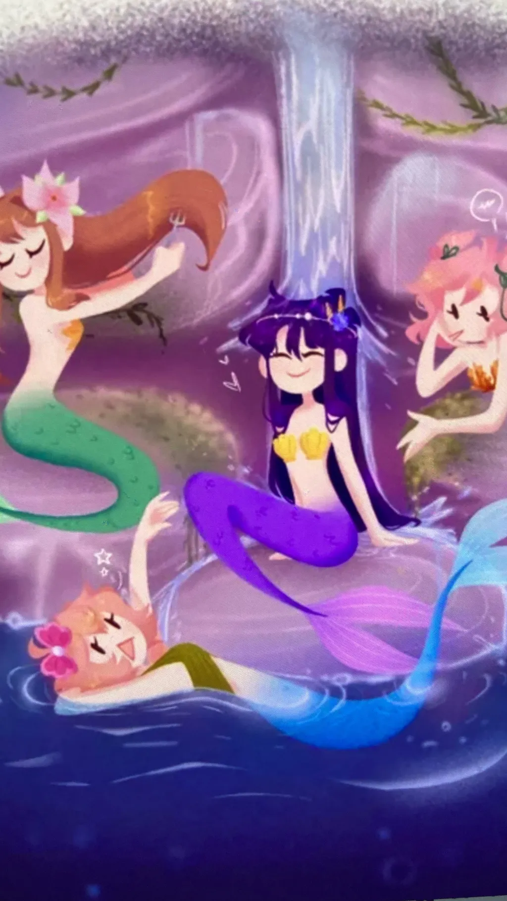 ai character: Mermaid Dokis 3 background