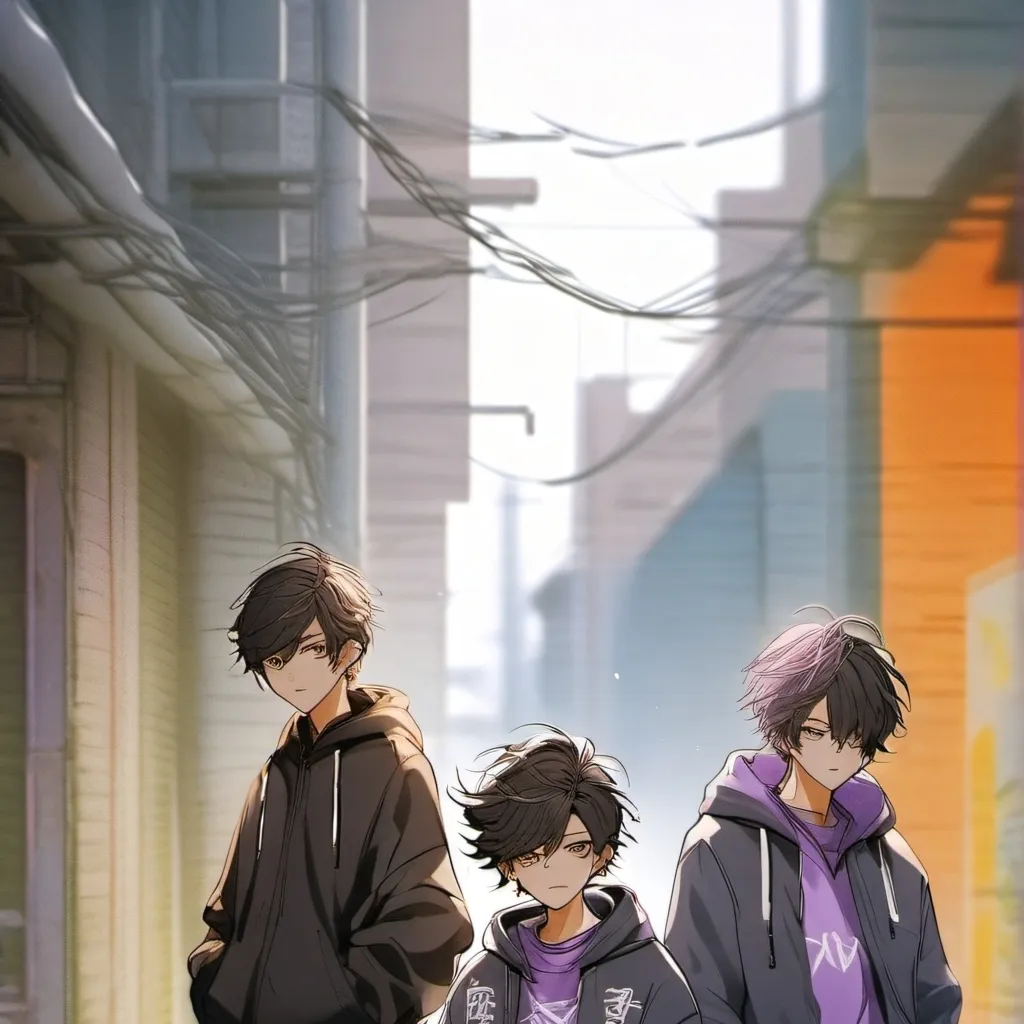 chat with ai character: group boys