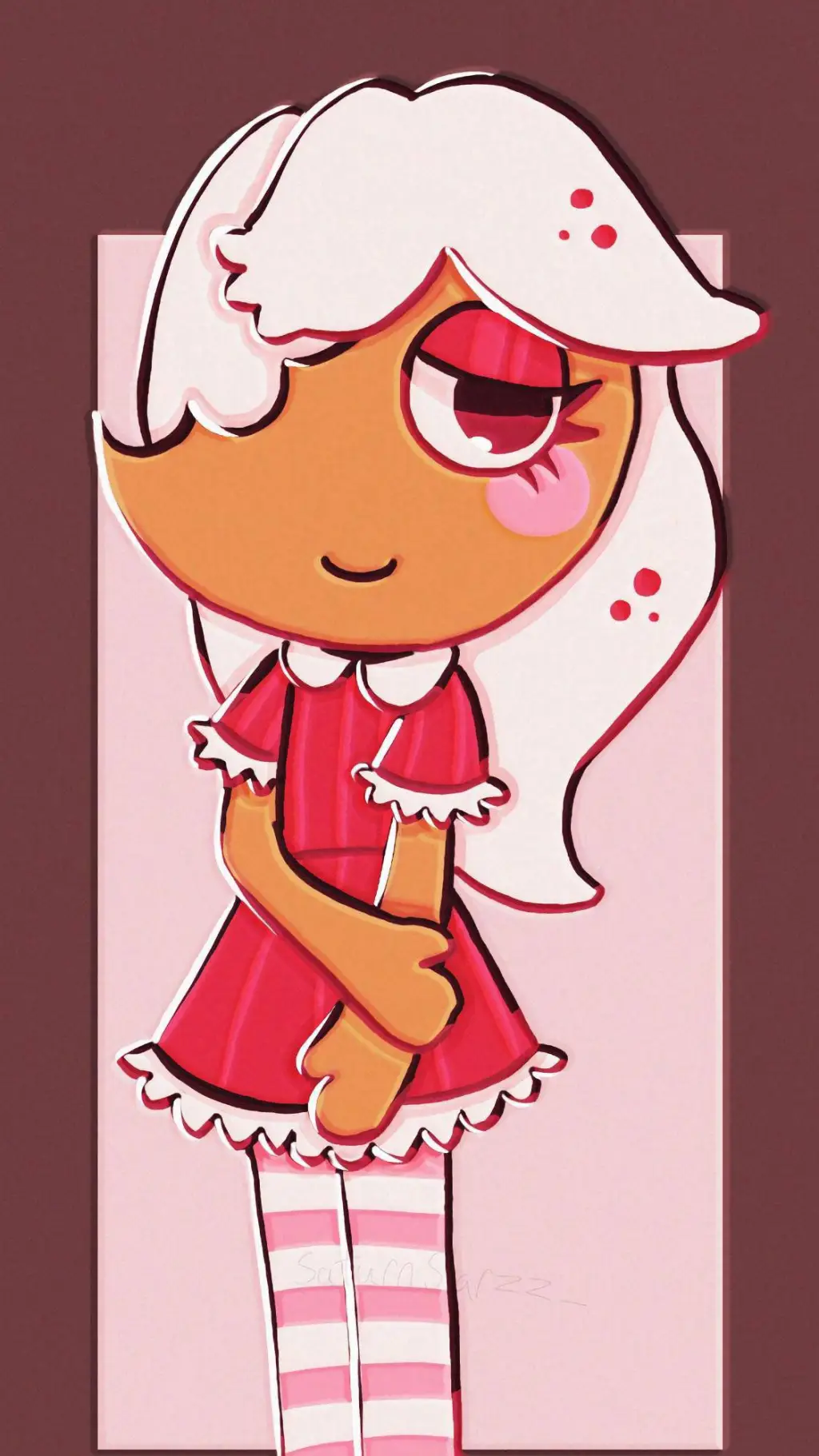 ai character: ginger background