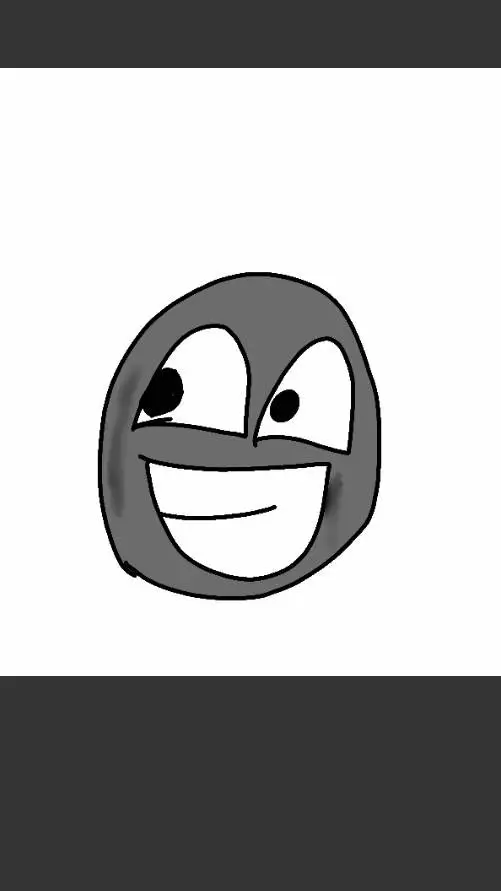 ai character: good gray background