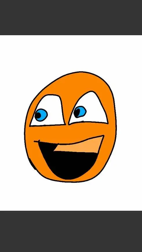 ai character: annoying orange background