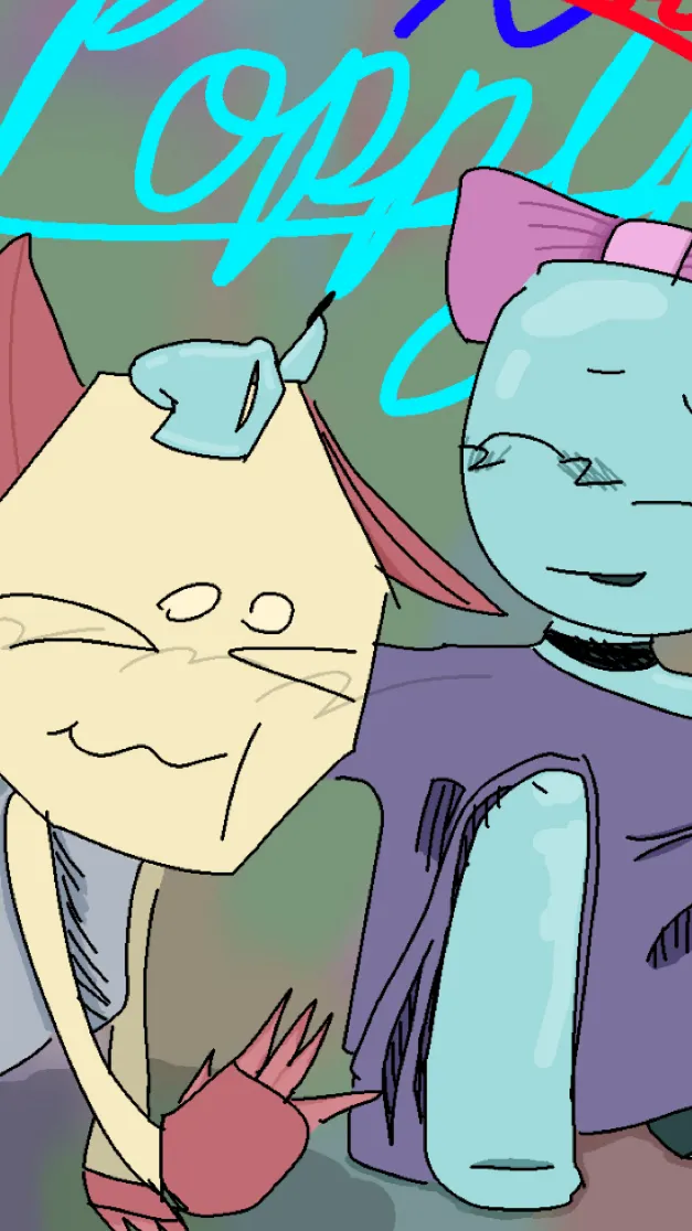 ai character: Scraps x poppy! background