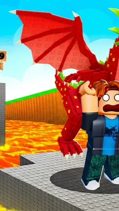 ai character: Survive Lava  background