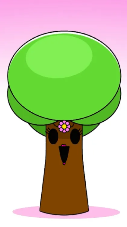ai character: Miss. Tree background