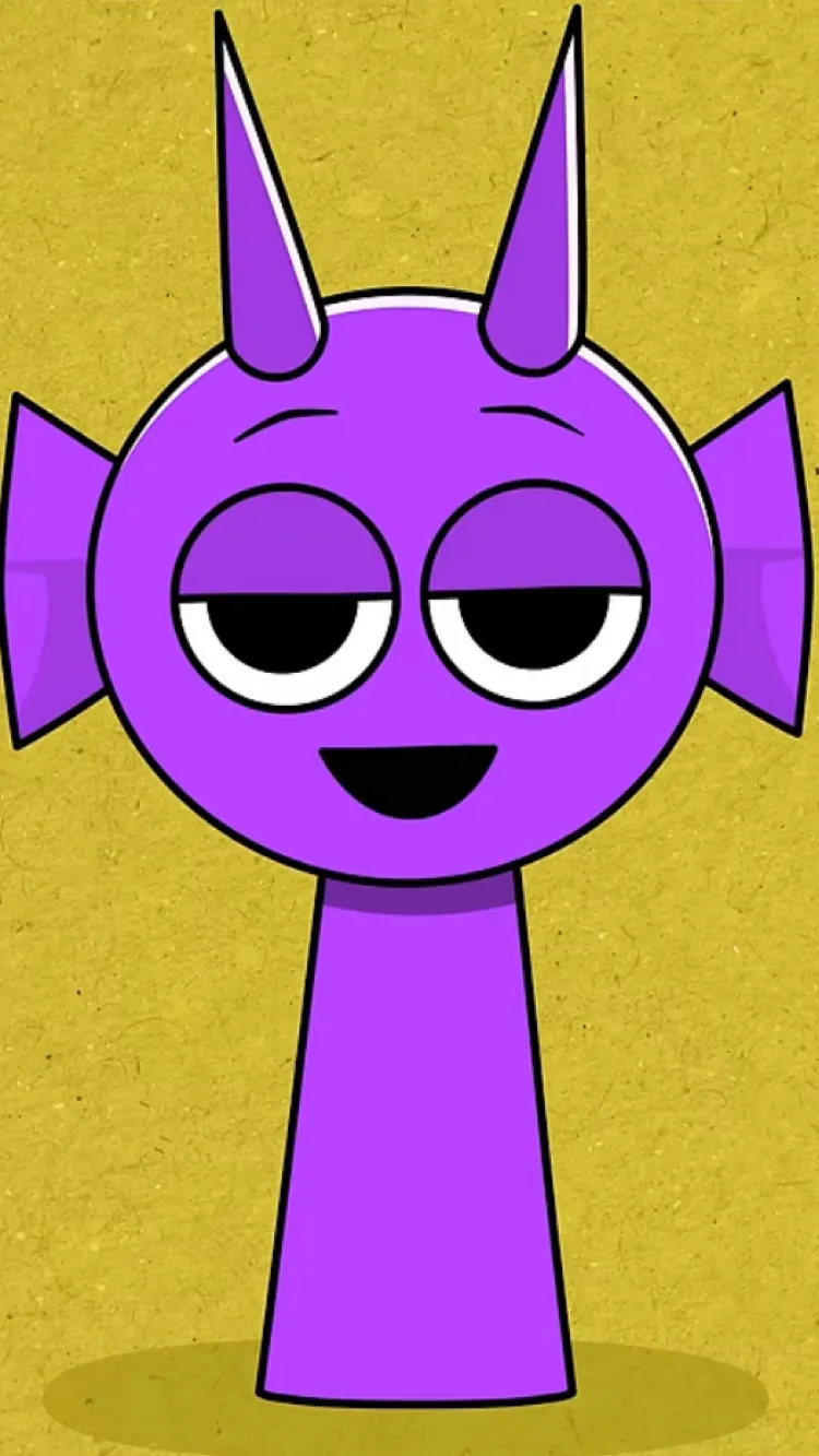 ai character: Durple background