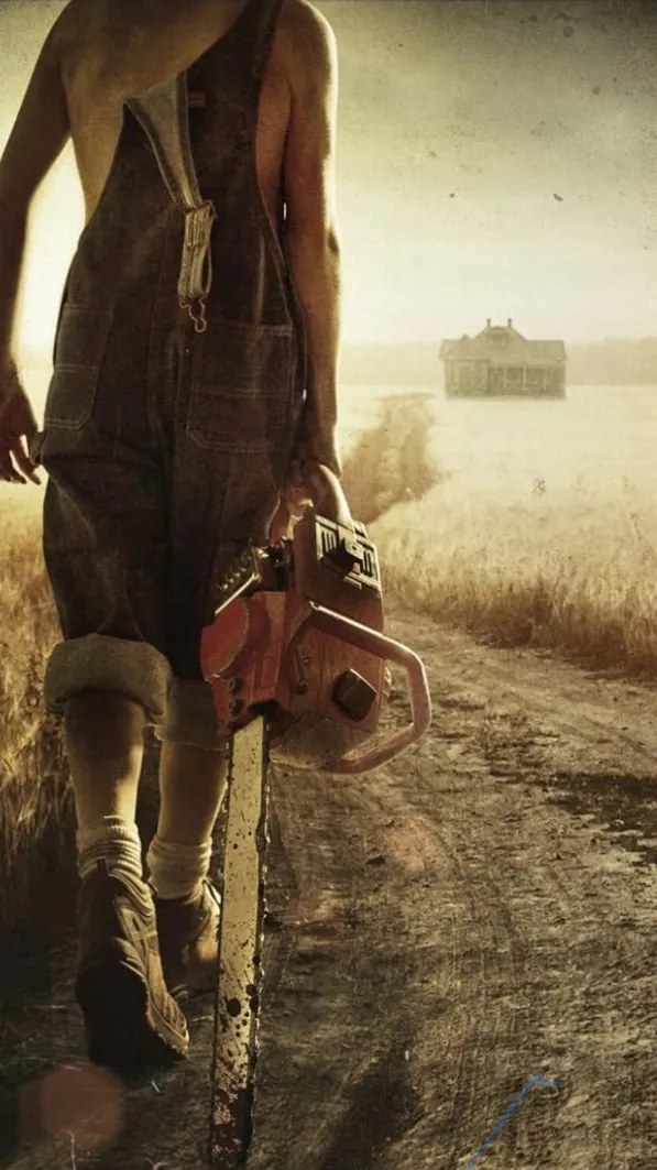 ai character: Texas chainsaw background