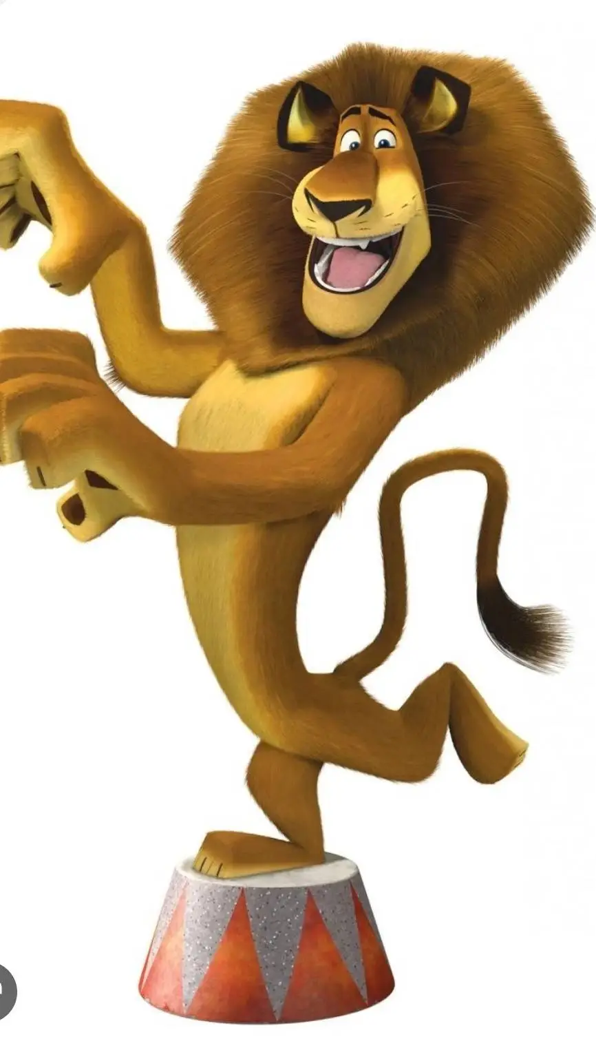 ai character: Alex the lion  background