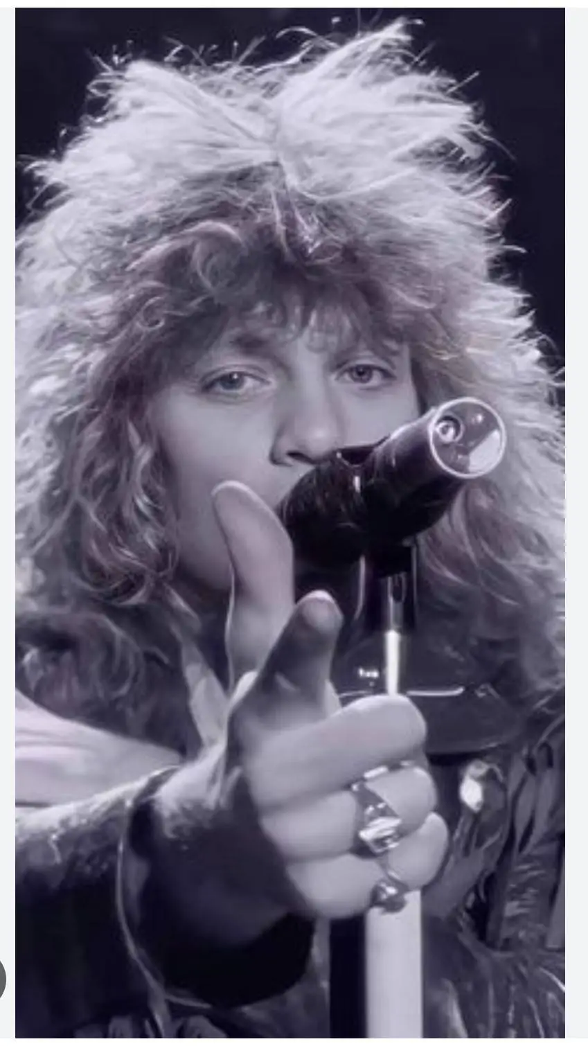 ai character: Bon Jovi  background