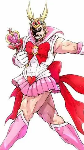 ai character: preppy all might background